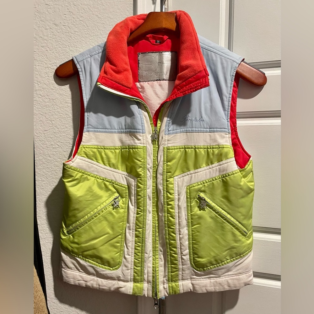 Sportlam women’s ski vest size 38 small Apres